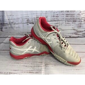 Asics Gel Resolution 7 Women's Running Shoes Pink Gray Size 9.5